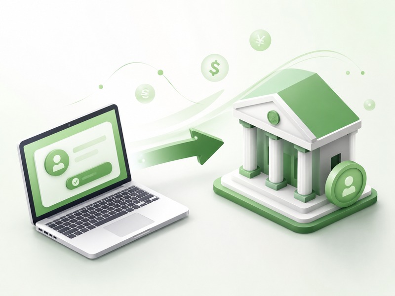 Payout transfer from Shopify to bank account illustrated with arrow and currency symbols