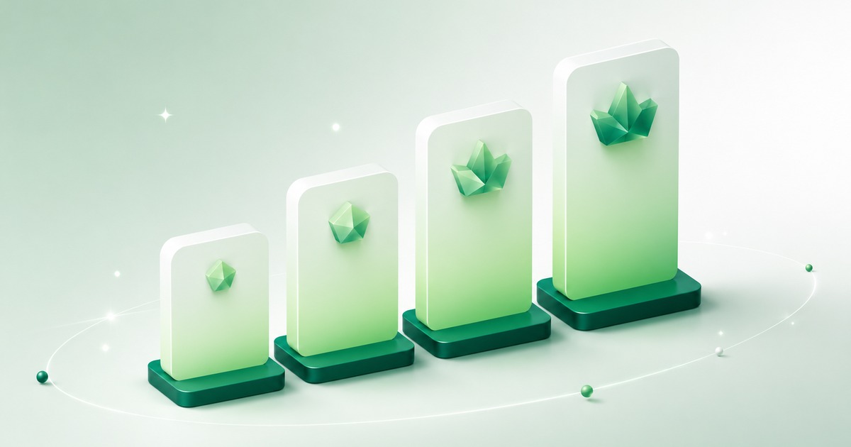 Four tiered Shopify pricing plans visualized as ascending cards